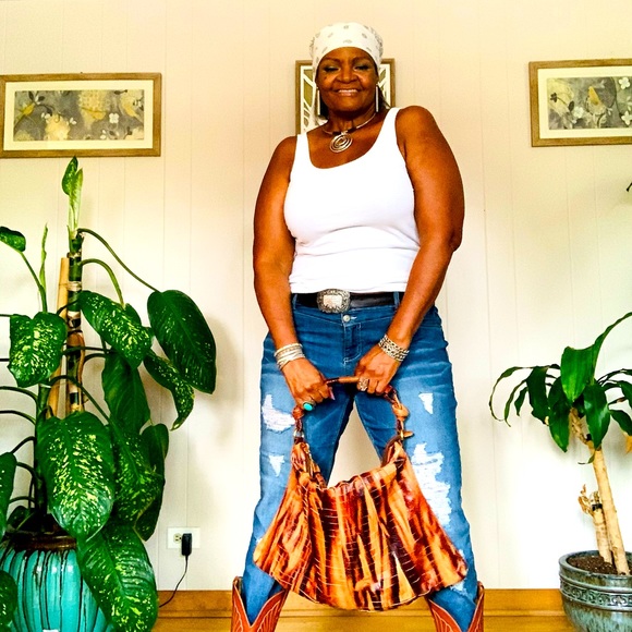 ✨Steven By Steve Madden✨ Caramel & Brown Leather Textured Shoulder Bag - Picture 13 of 15